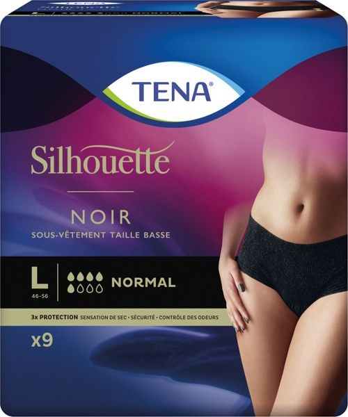 TENA SILHOUETTE Normal NOIR L (Large) 9pcs